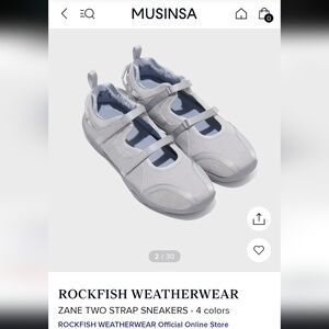 Rockfish Weatherwear Zane 2 Strap Sneakers Size UK 5.5